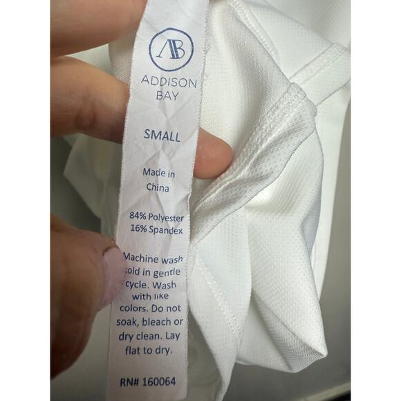 Addison Bay Easy Polo Dress in White Sz. S - Picture 7 of 7